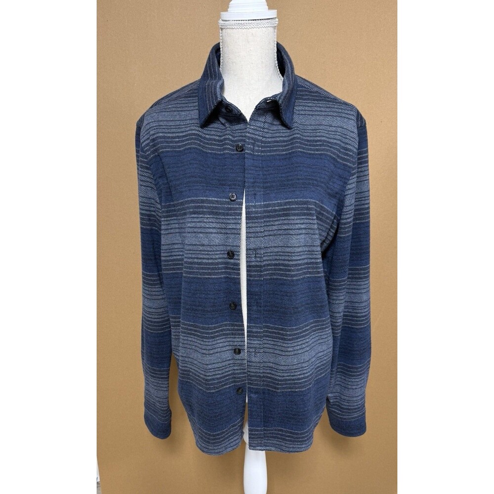 Express Men's Striped Button-Down Shirt